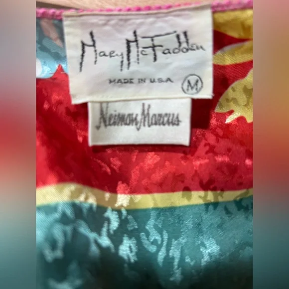 Vintage Mary McFadden for Neiman Marcus Floral Robe - Picture 7 of 7